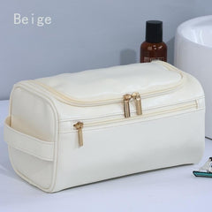 Versatile Cosmetic Bag Portable Zipper Toiletry Wash Bag Travel Makeup Case