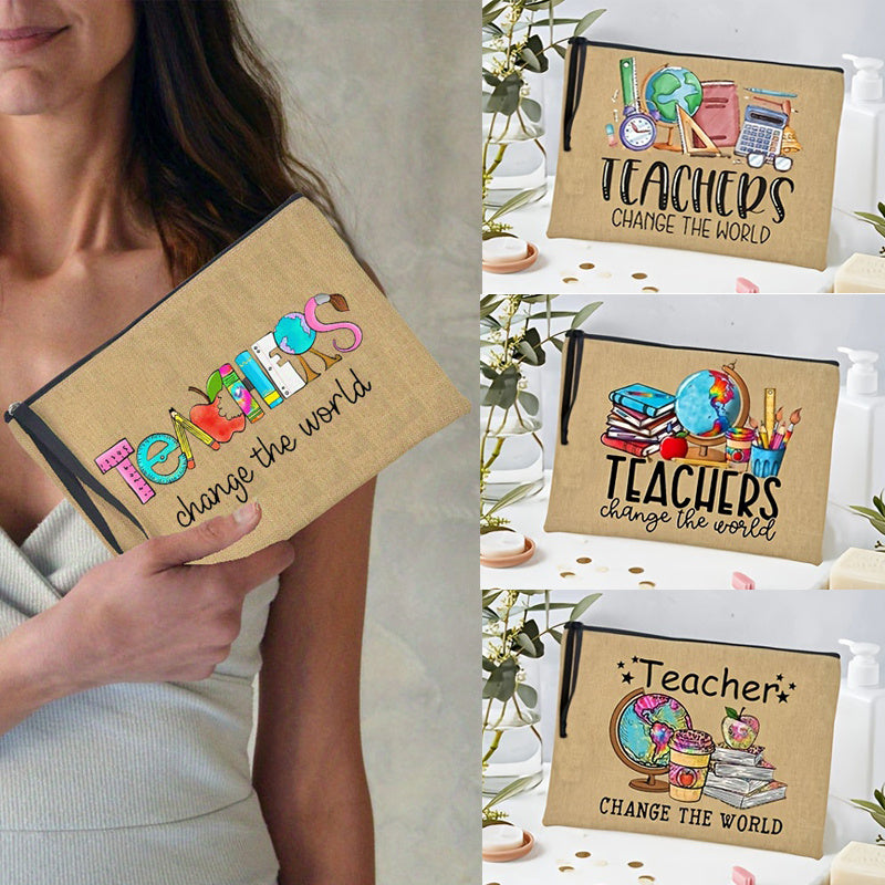 Portable Cosmetic Storage Bag Makeup Pouch & Back To School Teacher Gift