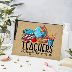 Portable Cosmetic Storage Bag Makeup Pouch & Back To School Teacher Gift