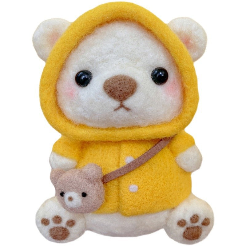 Little Bear DIY Needle Felt Keychain - Holiday Gift