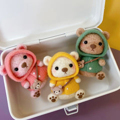 Little Bear DIY Needle Felt Keychain - Holiday Gift