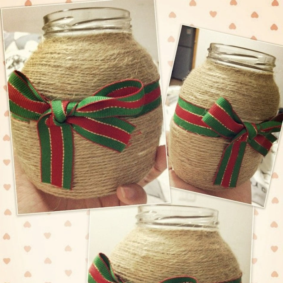 100 Meters Natural Jute Rope Cord String Twine Burlap Ribbon Crafts Sewing DIY