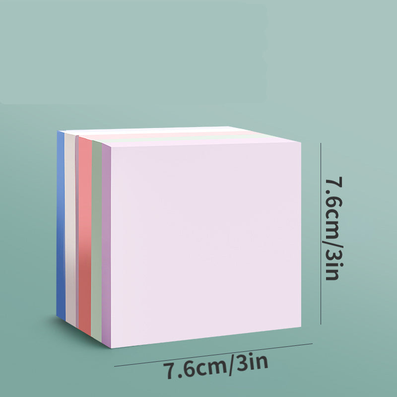 400 Sheets Small Sticky Notes in 5 Morandi Colors, Strong Adhesion