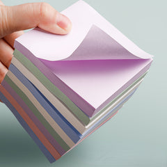 400 Sheets Small Sticky Notes in 5 Morandi Colors, Strong Adhesion