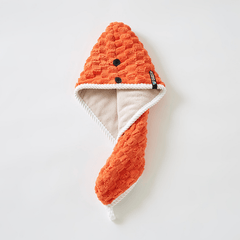 Coral Fleece Hair Drying Cap Double Layer Thick Hair Towel