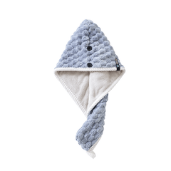 Coral Fleece Hair Drying Cap Double Layer Thick Hair Towel