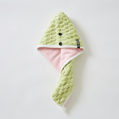 Coral Fleece Hair Drying Cap Double Layer Thick Hair Towel