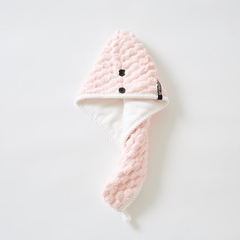 Coral Fleece Hair Drying Cap Double Layer Thick Hair Towel