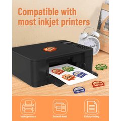 50 Sheets Inkjet Printable Clear Vinyl Sticker Paper 8.5 x 11 Non Waterproof