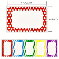 300pcs Colorful Border Stickers for School Office Home Label Printing