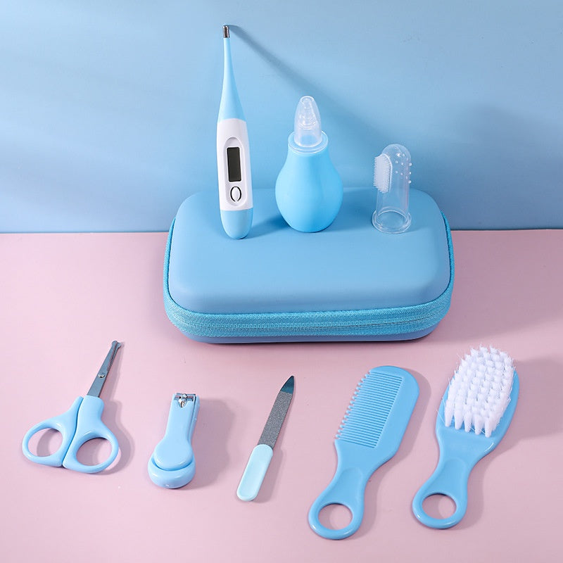 Baby Care Kit 8 Essential Hygiene Tools Zipper Bag