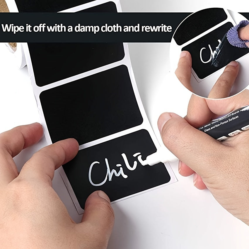 120pcs Blackboard Stickers Chalk Label Home Kitchen Supplies