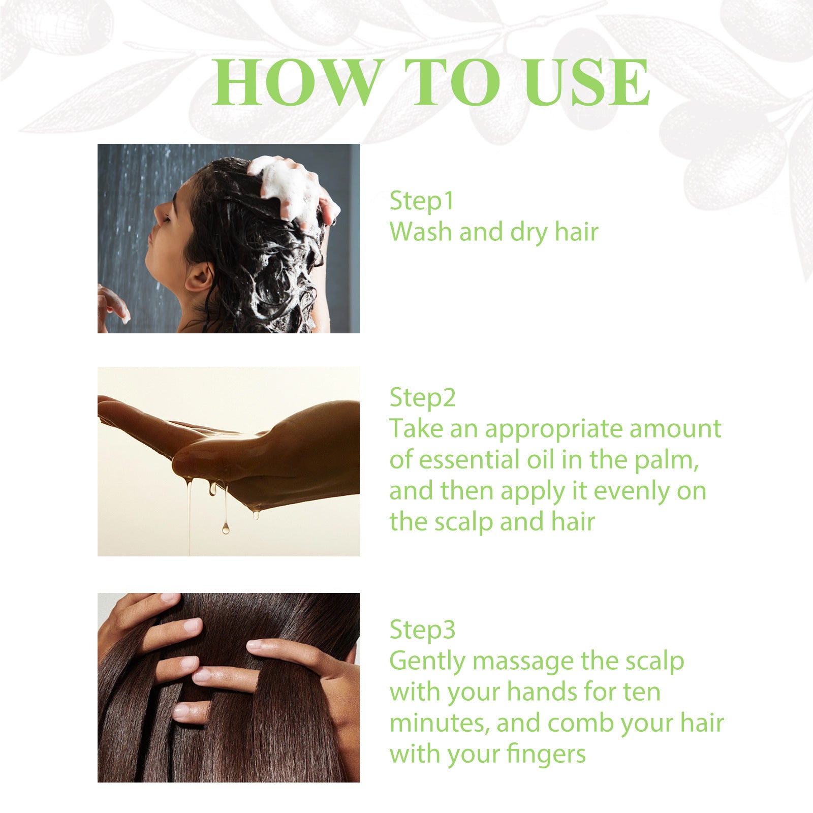 100ml Natural Rosemary Hair Essential Anti Frizz Long Lasting Fragrance