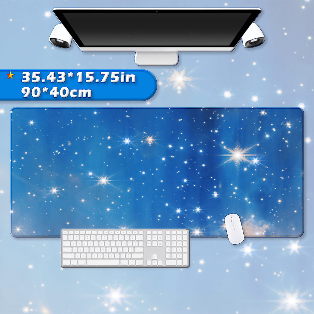Anime Art Mouse Pad Starry Sky with Precision Stitched Edges