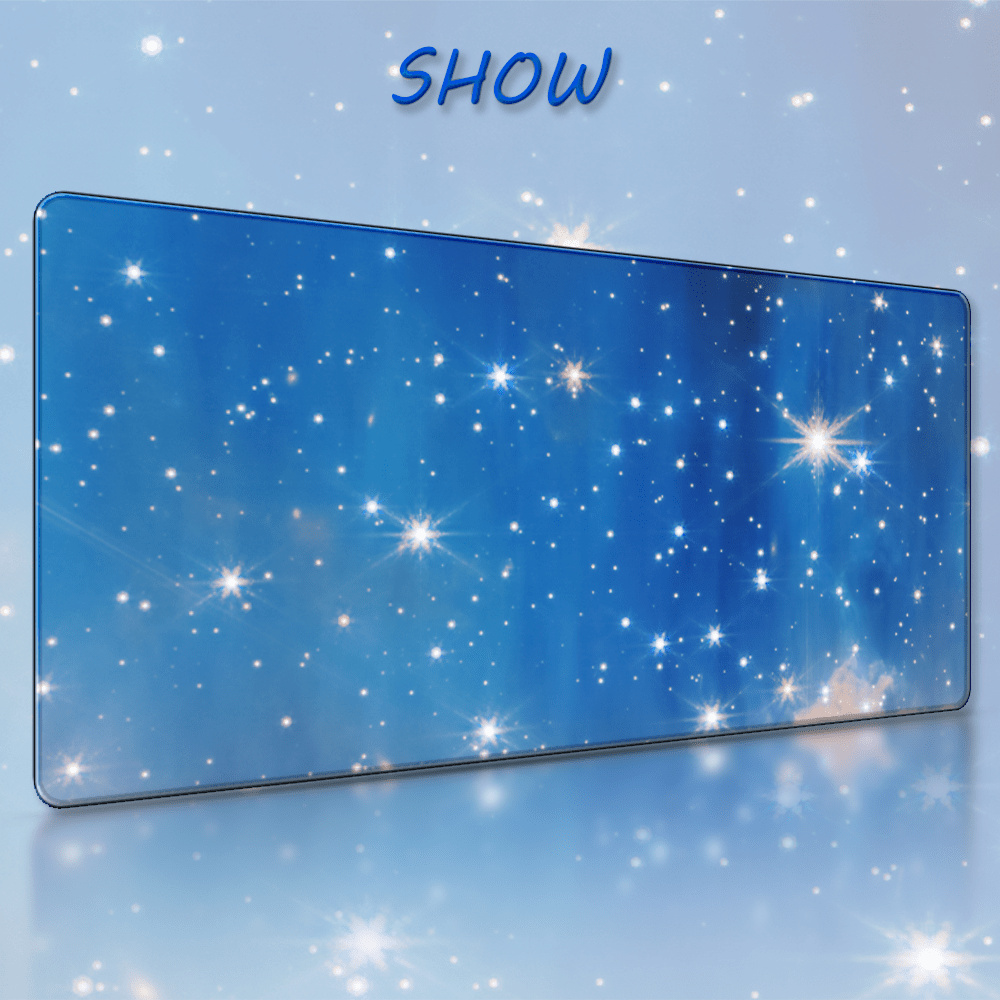 Anime Art Mouse Pad Starry Sky with Precision Stitched Edges