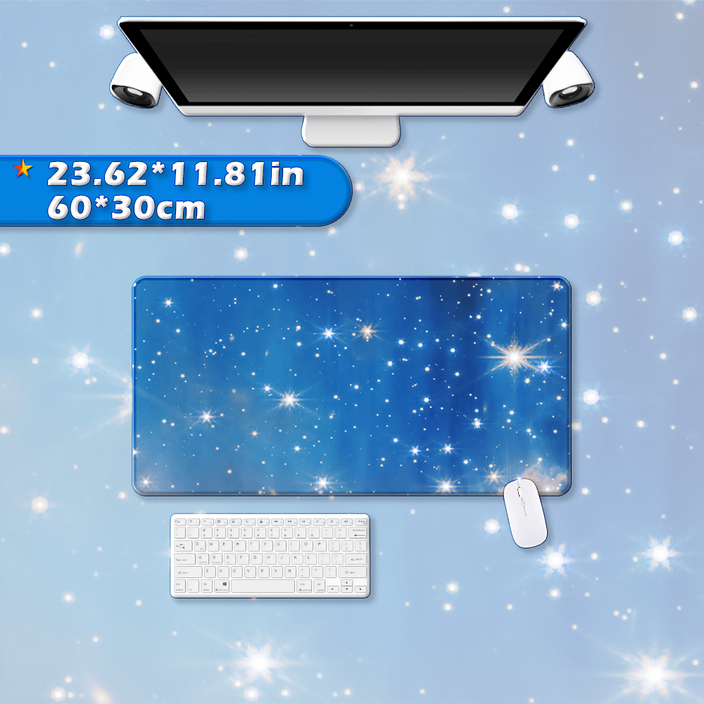 Anime Art Mouse Pad Starry Sky with Precision Stitched Edges