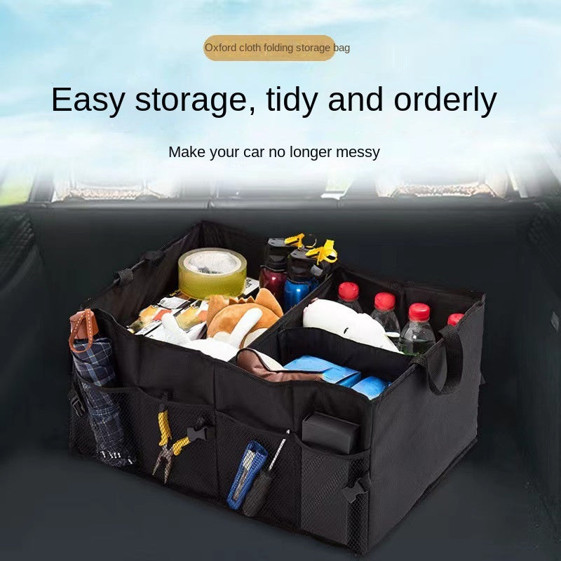 Car Trunk Storage Bag Oxford Cloth Organizer Auto Grocery Storage Box