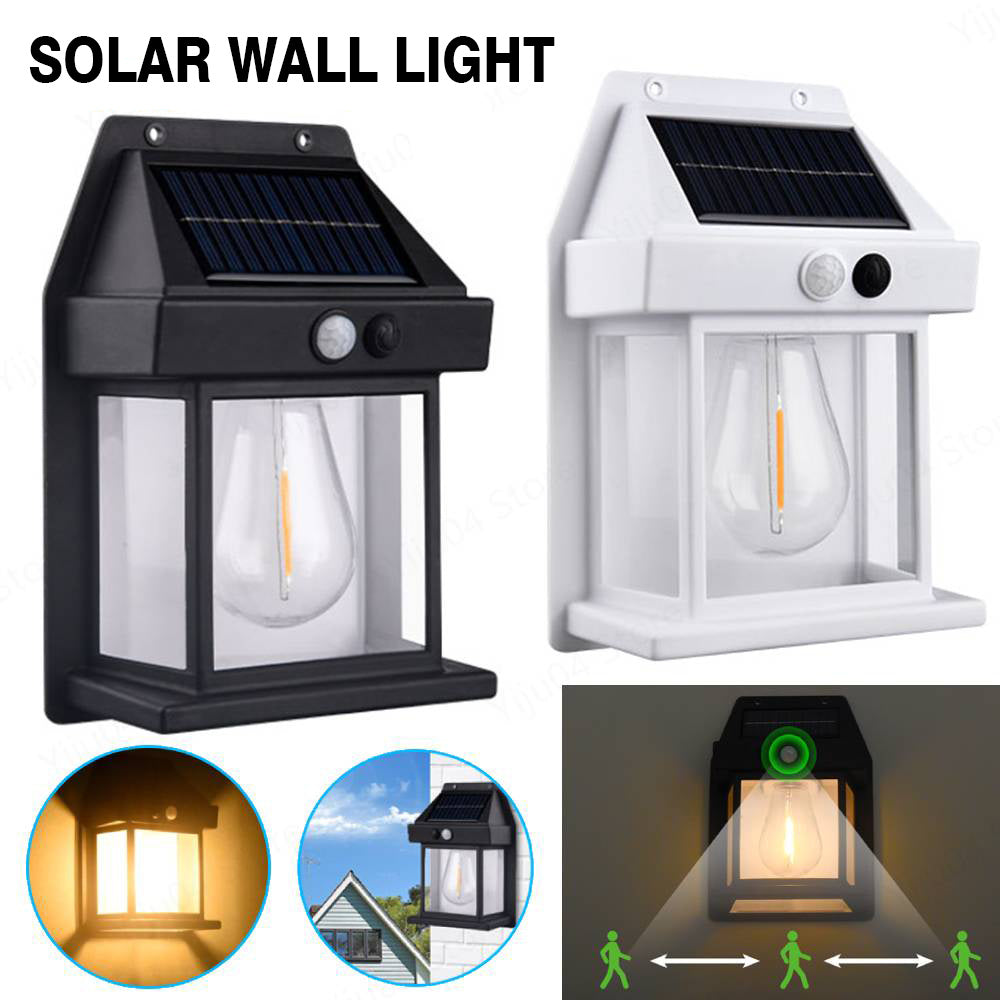 LED Solar Wall Lights Outdoor Motion Sensor Courtyard Garden Decoration