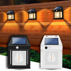 LED Solar Wall Lights Outdoor Motion Sensor Courtyard Garden Decoration