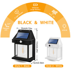 LED Solar Wall Lights Outdoor Motion Sensor Courtyard Garden Decoration