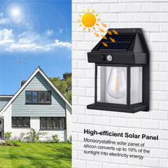 LED Solar Wall Lights Outdoor Motion Sensor Courtyard Garden Decoration