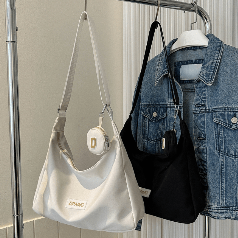 Large Nylon Hobo Bag Crossbody Shoulder Purse