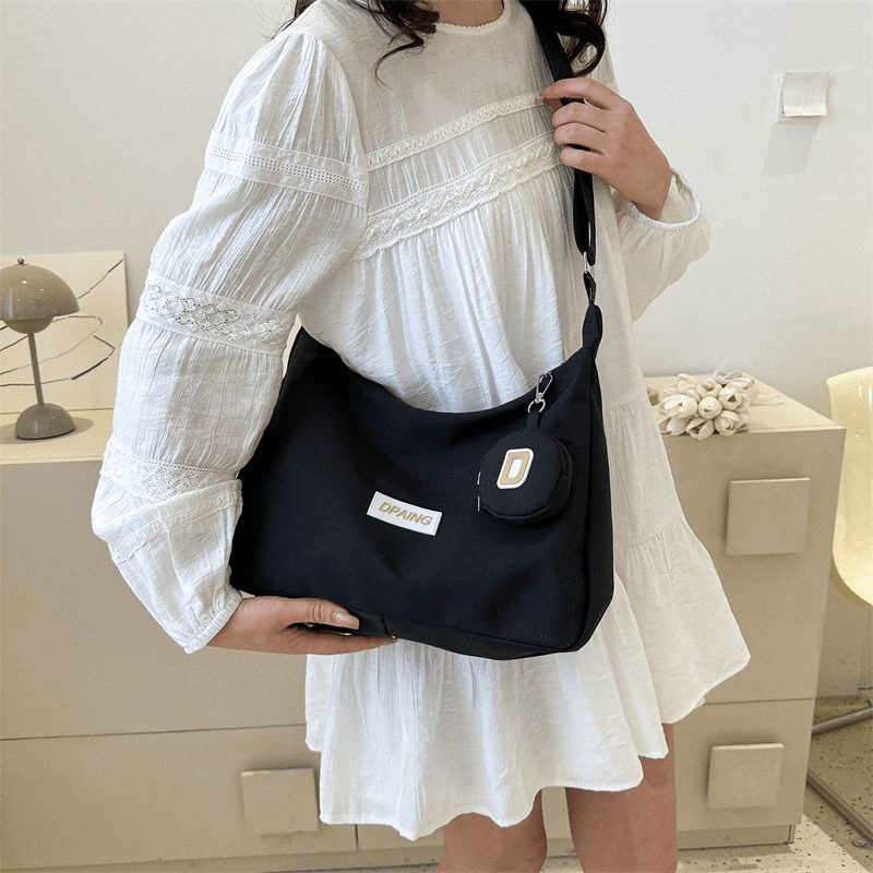 Large Nylon Hobo Bag Crossbody Shoulder Purse