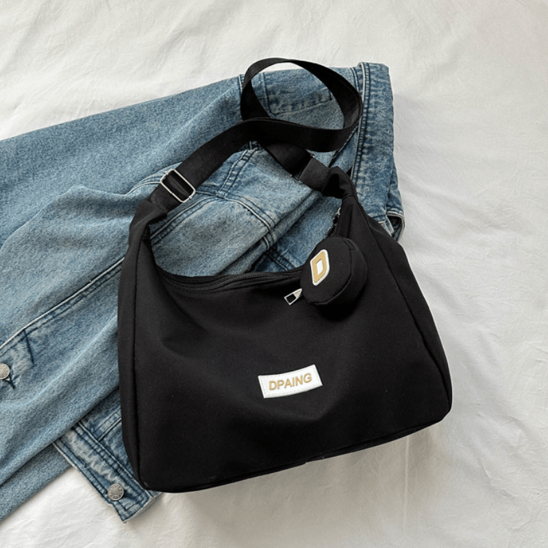 Large Nylon Hobo Bag Crossbody Shoulder Purse