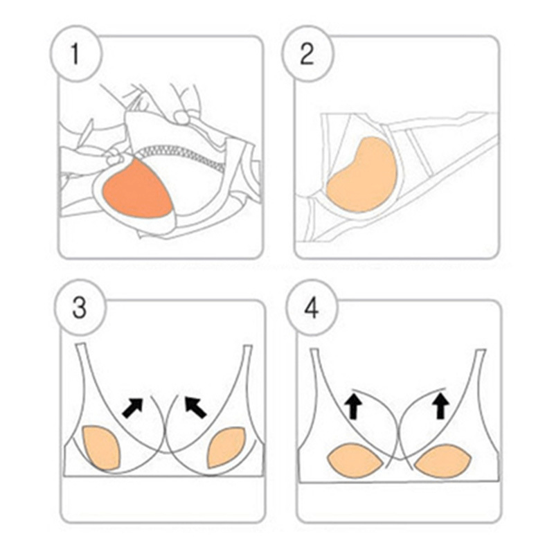 Comfy Push Up Bra Insert Pads - Women's Underwear Accessories