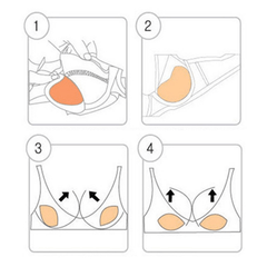 Comfy Push Up Bra Insert Pads - Women's Underwear Accessories