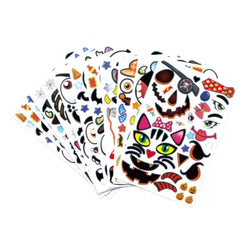 Halloween Pumpkin Face Stickers Trick Or Treat Party