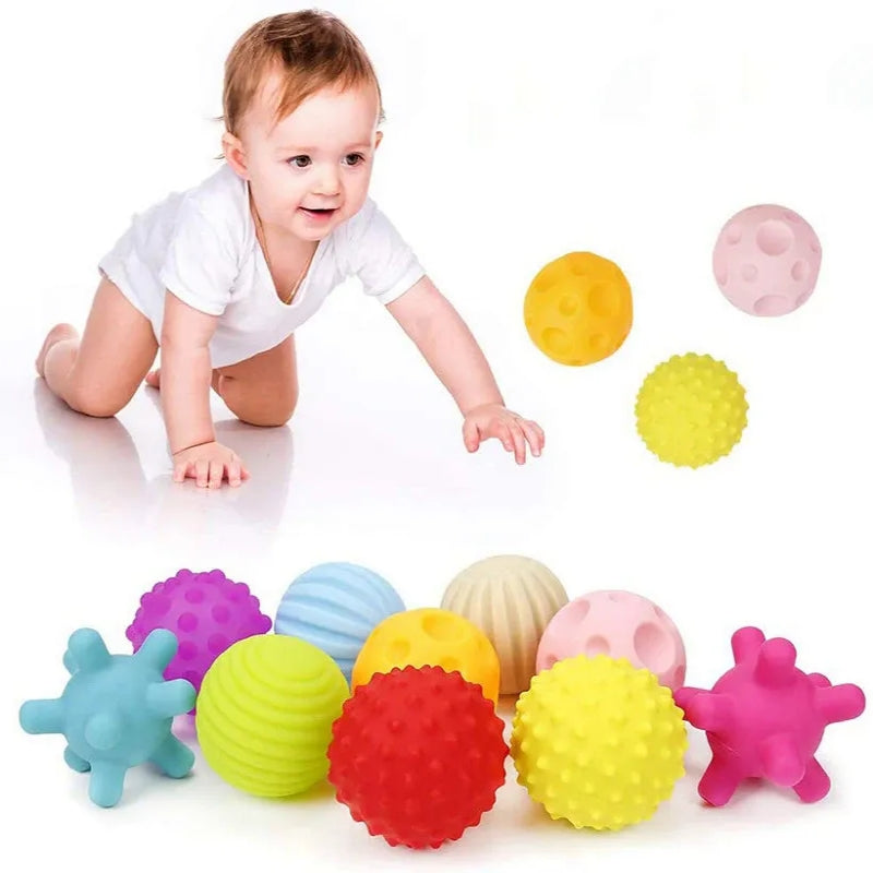6pcs Textured Ball Set Develop Baby's Tactile Senses Toy