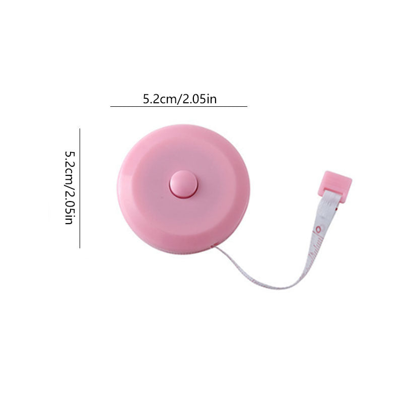 2pcs Small Portable Soft Leather Tape Measure 1.5m Nordic Style