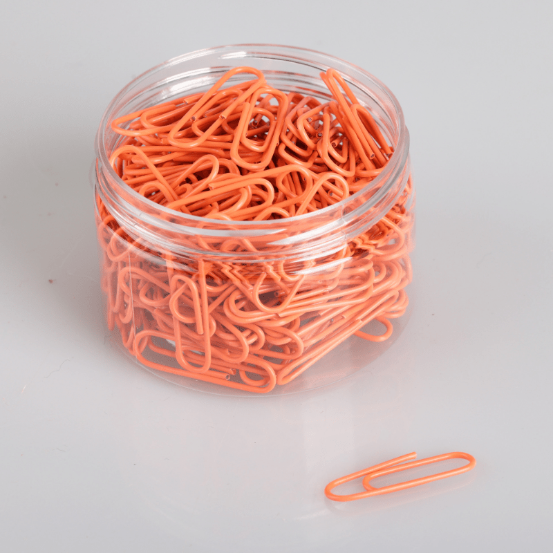 100pcs Colorful Paper Clips Office Stationery Set