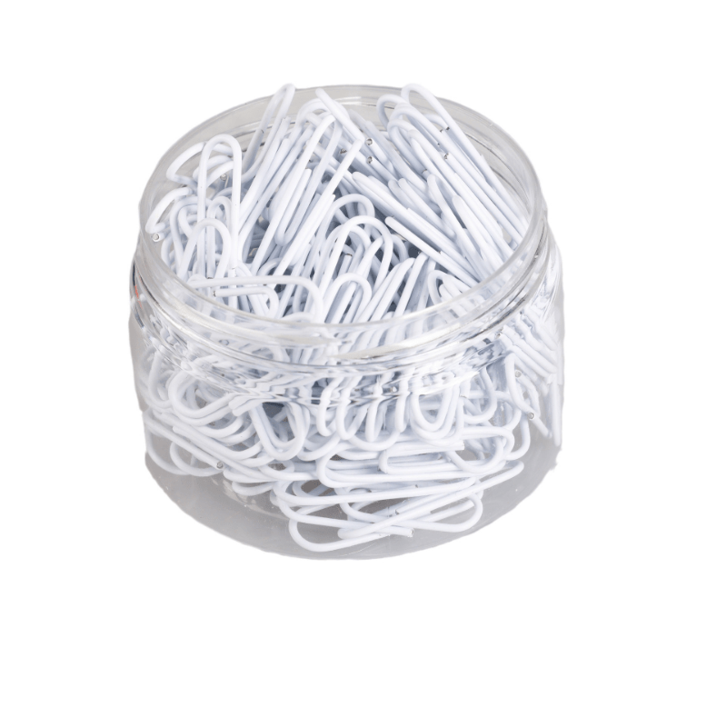 100pcs Colorful Paper Clips Office Stationery Set