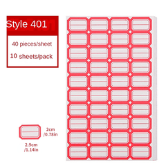 400 PCS Self-adhesive Label Stickers for Marking Name and Classification