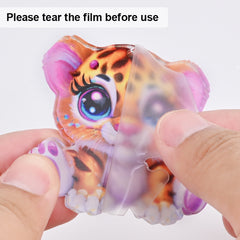 Tiger Acrylic Car Mini Keychain Pendant Christmas Tree Decoration Ornament