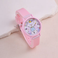3pcs Cartoon Kitten Girls Watch Set