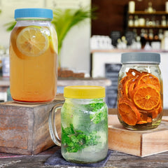 8pcs Mason Jar Lids Plastic Storage Caps Leak Proof Jar Cover