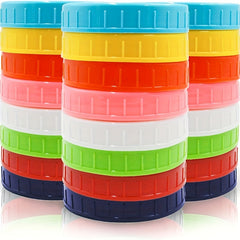 8pcs Mason Jar Lids Plastic Storage Caps Leak Proof Jar Cover