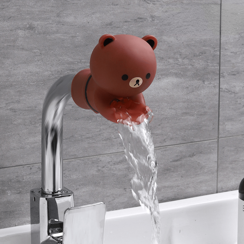 2pcs Cartoon Faucet Extender For Toddlers Sink Helper Kids Hand Washing Bathroom