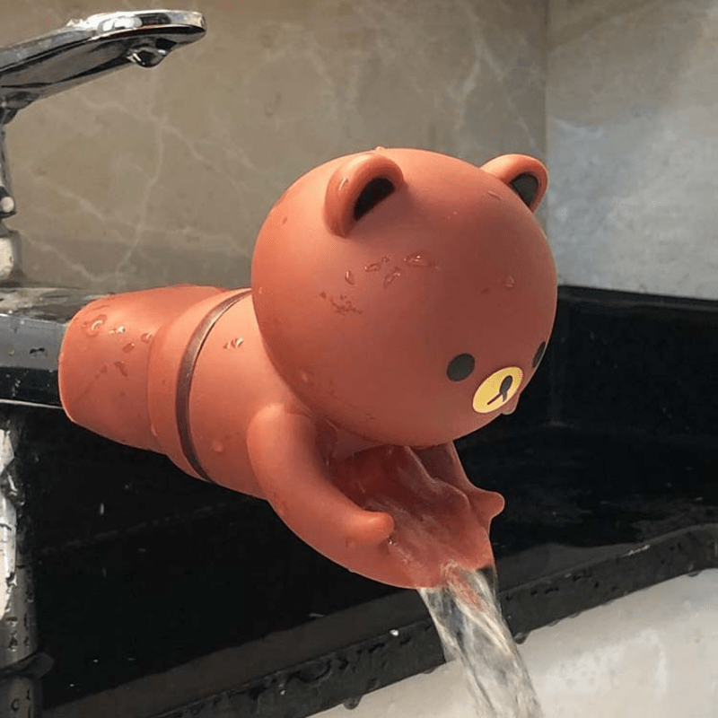2pcs Cartoon Faucet Extender For Toddlers Sink Helper Kids Hand Washing Bathroom
