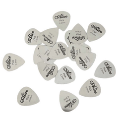 10pcs Metal Guitar Pick 0.3mm Thin Silver Bass Ukelele Picks