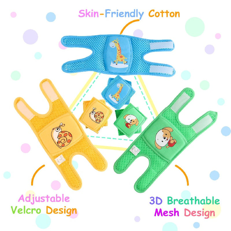 NASHRIO Baby Knee Pads For Crawling Anti Slip with Adjustable Straps