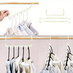 6pcs Magic Hangers Space Saving Plastic Hangers For Clothes Storage