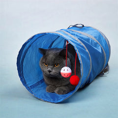 Funny Cat Tunnel 2 Holes Foldable Pet Toy
