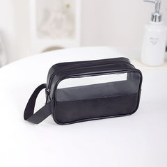 3pcs Clear Square Cosmetic Bag Set Waterproof Makeup Storage Organizer