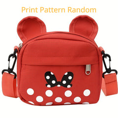 Kids Polka Dot Big Ears Crossbody Bag Zipper Coin Purse