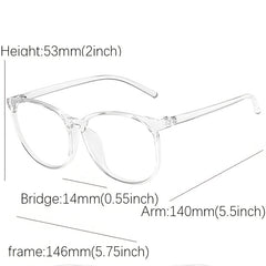 Transparent Light Blocking Glasses Anti Fatigue Eyewear