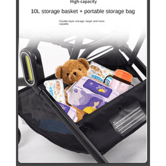 Lightweight Folding Stroller One Button Fold Sitting Lying Baby Stroller
